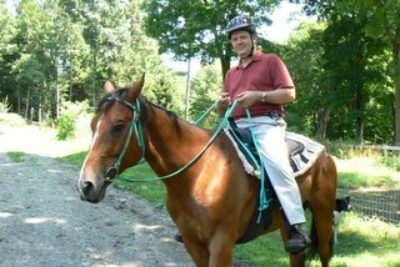 Tucker Back from Another Ride