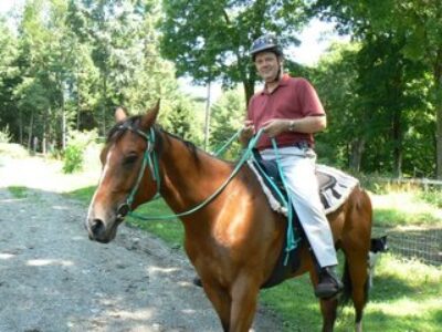 Tucker Back from Another Ride