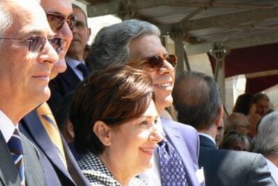 VIPs Enjoying the Parade in Cagliari