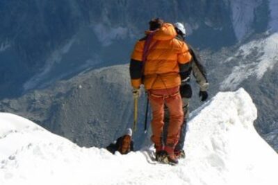 Walking the Knife Edge on Mt Blanc