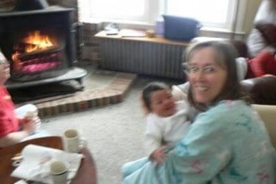 Baby by the Fire