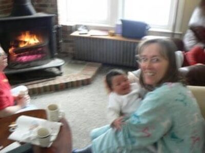 Baby by the Fire