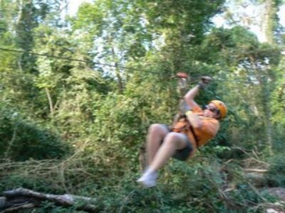 Zipping Down the Zip-line, Plunging into the Cenote