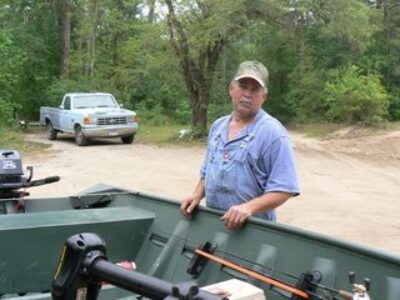 Angler on the Village Creek