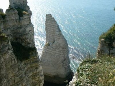 Up on Top of the Cliffs at Etretat, Thinking of Jumpers