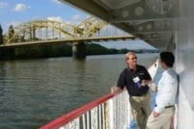 Cruising the river in Pittsburgh PA