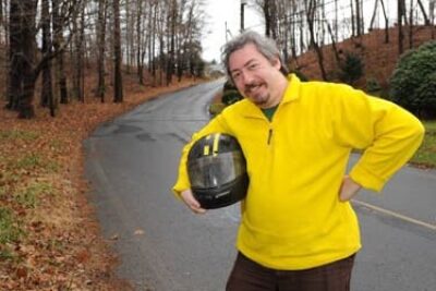 Mik Muller, the brains behind the soap box derby in Turners Falls