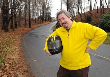 Mik Muller, the brains behind the soap box derby in Turners Falls