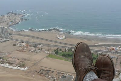 Paragliding over Iquique, September 2009