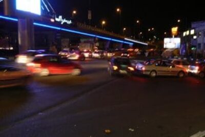 Driving in Tehran Iran