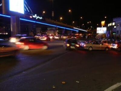 Driving in Tehran Iran