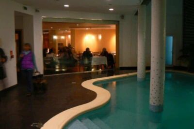 Pool inside the Hotel do Colegio, Ponta Delgada, Sao Miguel Azores.