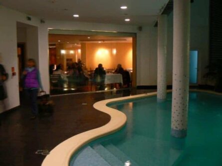 Pool inside the Hotel do Colegio, Ponta Delgada, Sao Miguel Azores.