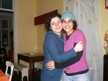 Cristina and the boss at Rotas, the Azore