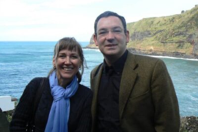 Travel writer Cindy Bigras and Azores guide Luis Daniel.