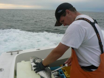 Ryan Proulx, First Mate on the Snappa, out of Point Judith, RI