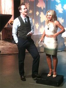 Going on Live TV with a Message: Take a Deerfield Daytrip!