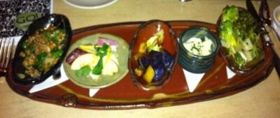 Vegetable plate at Hot Hot Fish Club, Birmingham.