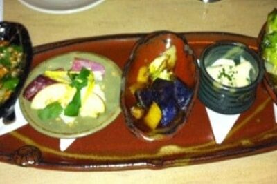 Vegetable plate at Hot Hot Fish Club, Birmingham.