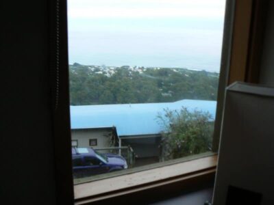 Bedroom view of the Southern Ocean from Chris
