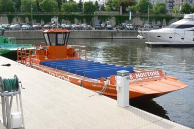 Jetboat on the St. Lawrence River operated by Saute Moutons