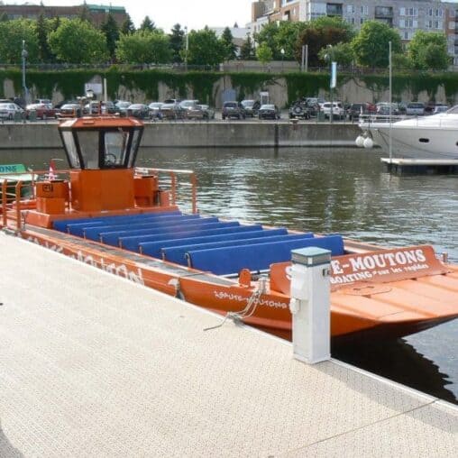 Jetboat on the St. Lawrence River operated by Saute Moutons