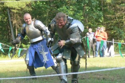 Jousting at Mutton and Mead Festival in 2011.