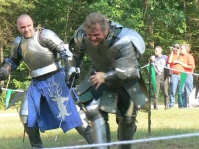Jousting at Mutton and Mead Festival in 2011.