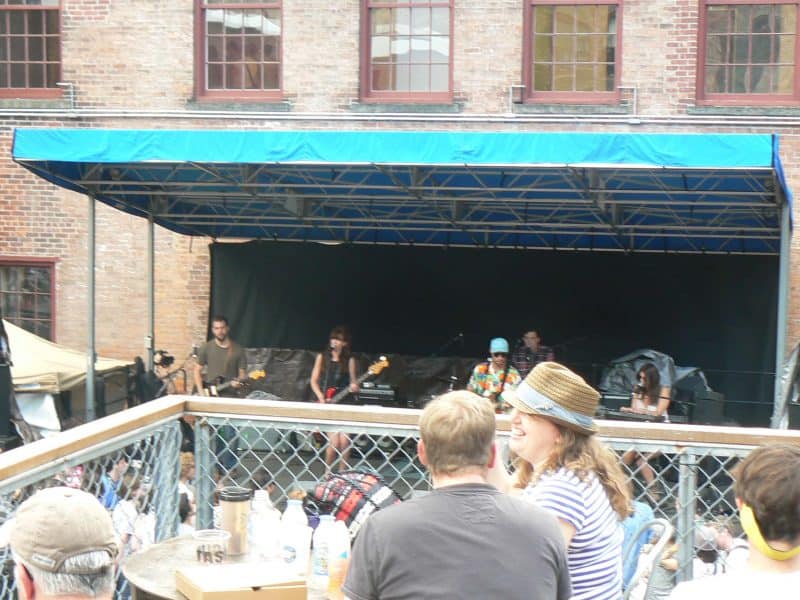Courtyard C, another venue at the huge Mass MOCA complex, home of the Solid Sound Festival.