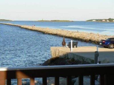 The jetty at Camp Ellis, Maine.