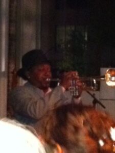 Kermit Ruffins Blows His Big Horn in the Energized Arts Block