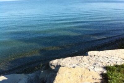 Lake Ontario, from the shore at Oswego, NY.