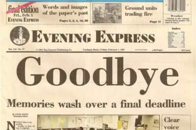 The Portland Evening Express, where I worked in 1983.