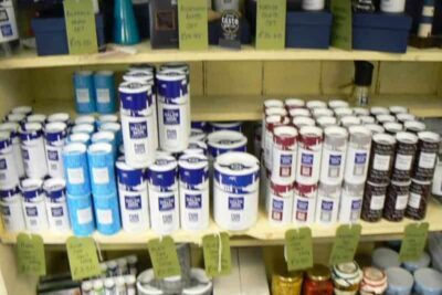 Sea salts at Halen Mon in Anglesey Wales.