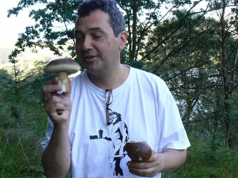Daniel Butler, mushroom expert in Wales.
