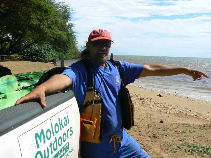Kilani of Molokai Outdoor, my kayaking guide.