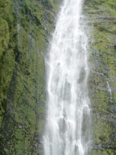 Waimuku Falls, at the end of the Pipiwai Trail in Haleakala National Park, Maui