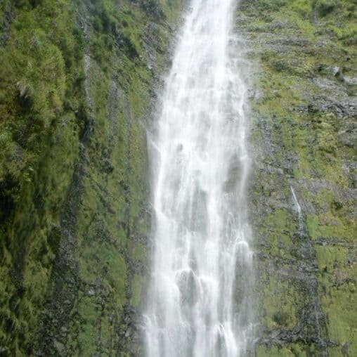 Waimuku Falls, at the end of the Pipiwai Trail in Haleakala National Park, Maui