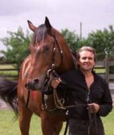 Davy Jones with one of his horses. photo: Palm Beach Post.