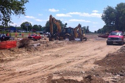 A new park and ride parking lot is being built in South Deerfield.