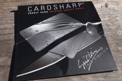The Cardsharp credit card knife. 