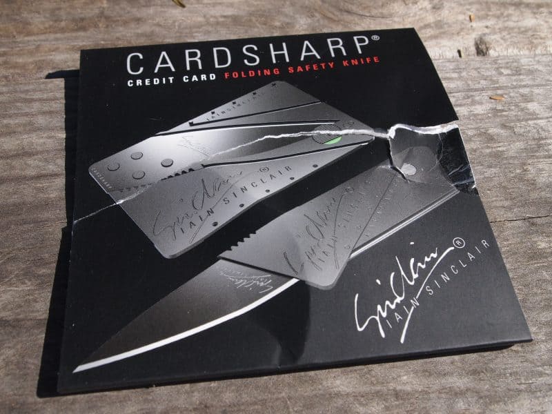 The Cardsharp credit card knife. 