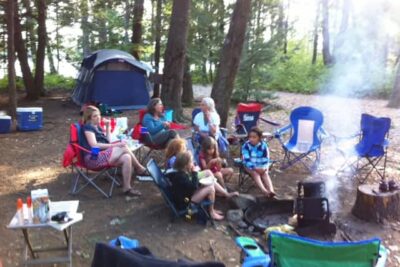 Camping in Western Massachusetts.