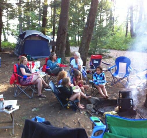 Camping in Western Massachusetts.