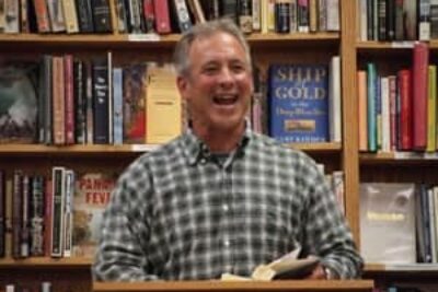 Peter Heller reading from The Dog Stars at the Odyssey Bookshop, S. Hadley