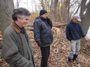 A Pair of Bald Eagles Circled Overhead