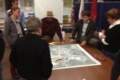 Residents of Deerfield meet to discuss ways to make it more livable.