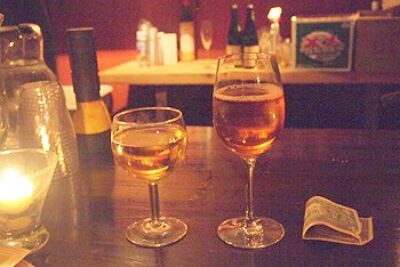 A few selections of hard cider from the Cider Saloon, at the Arts Block on Friday night.