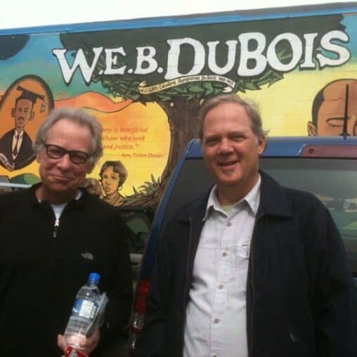 Kent St. John and Max Hartshorne of GoNOMAD in Great Barrington, MA.