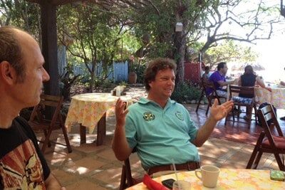 Jason Henzell, of Jake's Restaurant on Treasure Bay, St Elizabeth Jamaica.